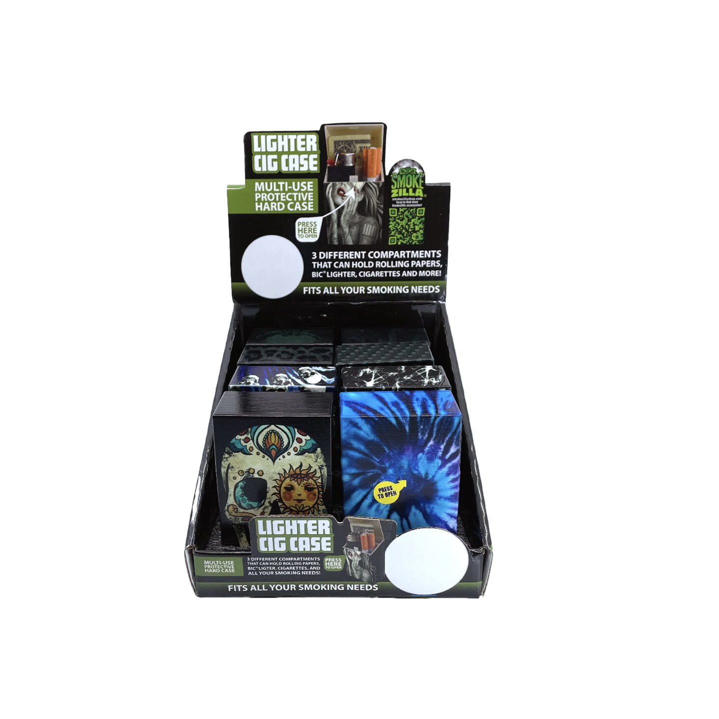 Lighter Case Flip Top 8pk