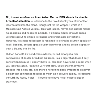 Rocky Patel DBS Sixty 20/bx