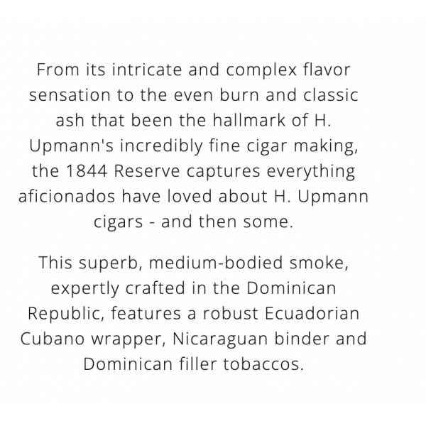 H. UPMANN 1844 Reserve Corona 25/Bx