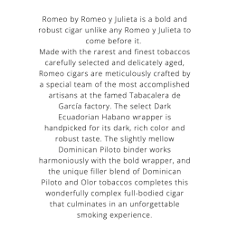 Romeo By Romeo Y Julieta Magnum 20/Box