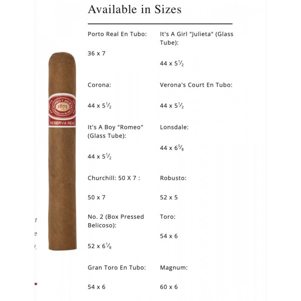 Romeo Y Julieta Reserva Real Churchill 25/Bx