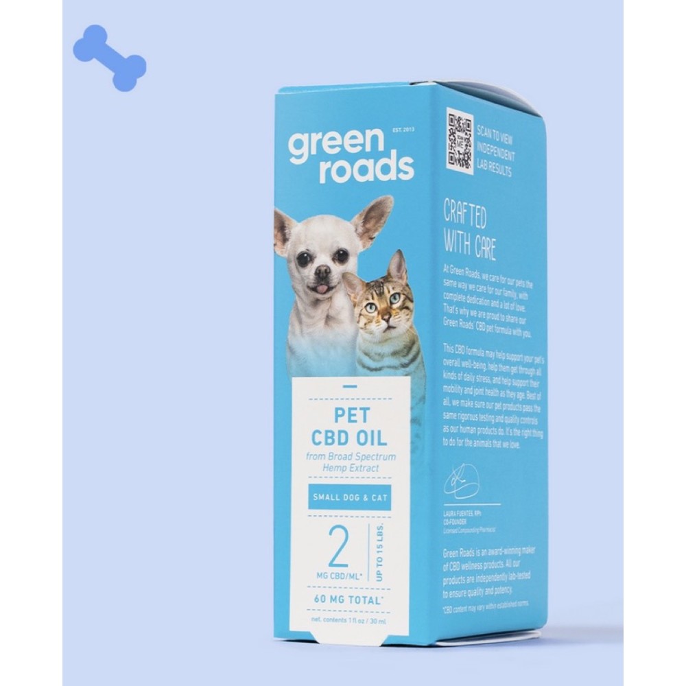 Green Roads Small Dog/Cat Hemp Pet Oil 6PK 60MG