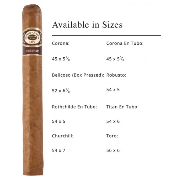 Romeo Y Julieta Reserve Corona 27/Bx