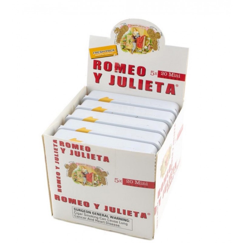 Romeo Y Julieta Spain Orginal White 5/20 Tin 100CT Romeo Y Julieta Spain Orginal White 5/20 Tin 100CT