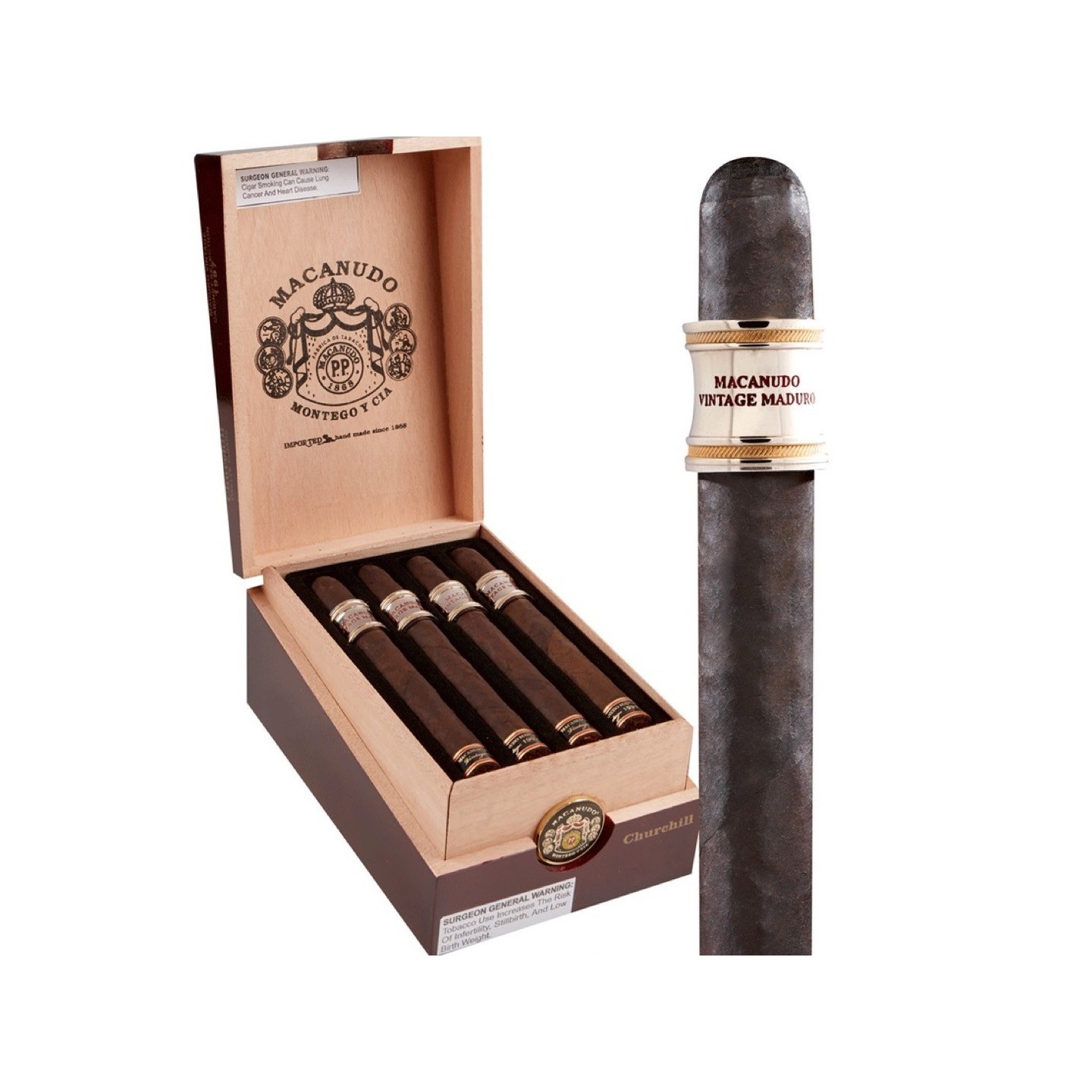 Macanudo Vintage 1997 Maduro Churchill 12/BX