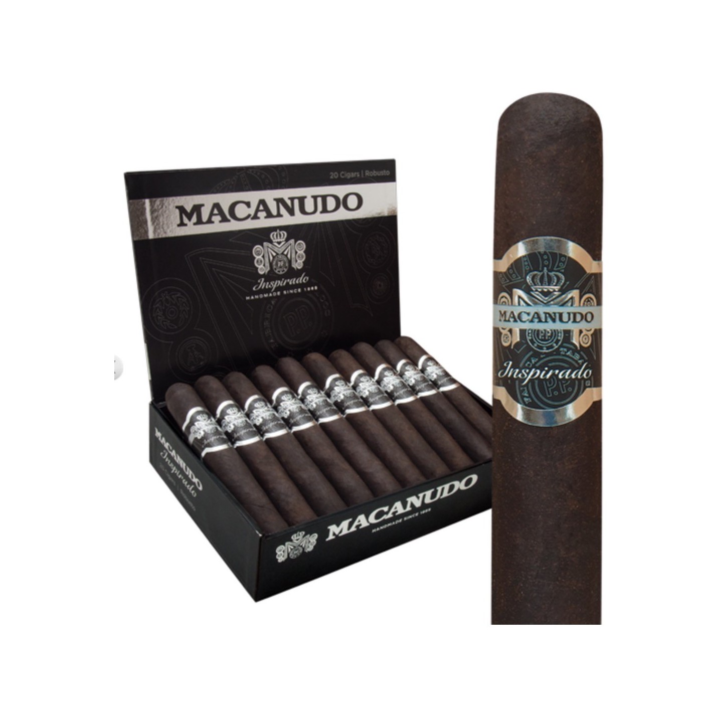 Macanudo Inspirado Black Rubosto Tubo 20/BX