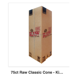 Raw Classic Cones King Size 75ct