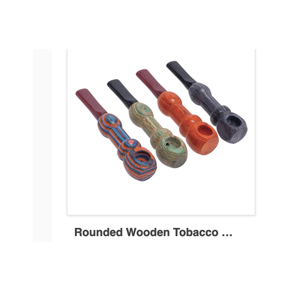 Rounded Wooden Pipe Mix Colors (WP1)