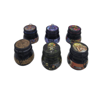 Glass Jar Metal Clasp 6pk 022679