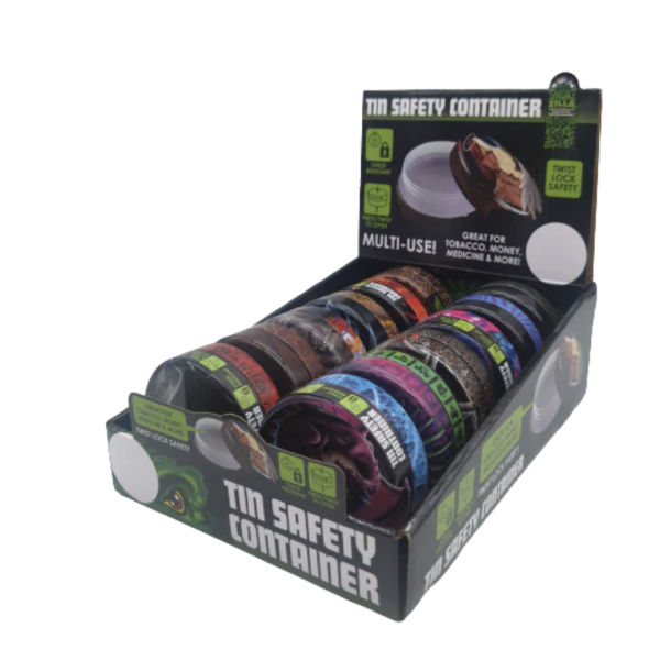 Tin Safety Container 1pc