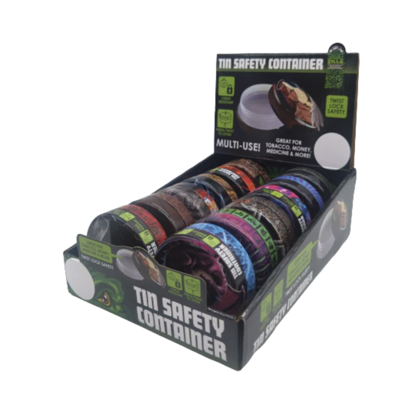 Tin Safety Container 1pc