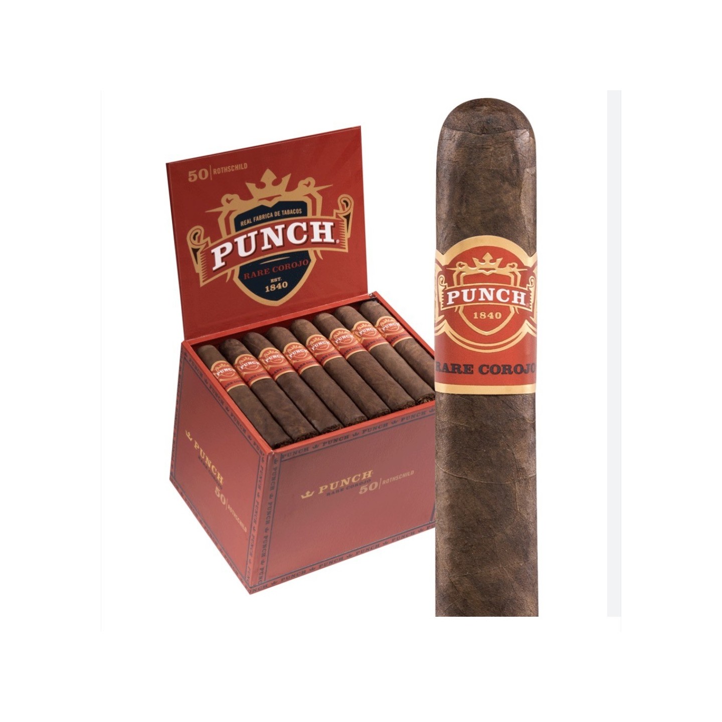 Punch Rare Corojo Rothschild 50/BX Cigars