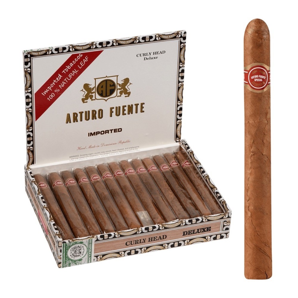 Arturo Fuente Curly Head Deluxe Natural 25/BX