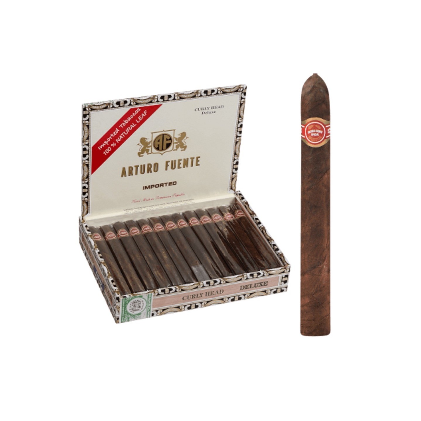Arturo Fuente Curly Head Deluxe Maduro 25/BX