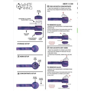 White Rhino Handpipe to Straw 20CT