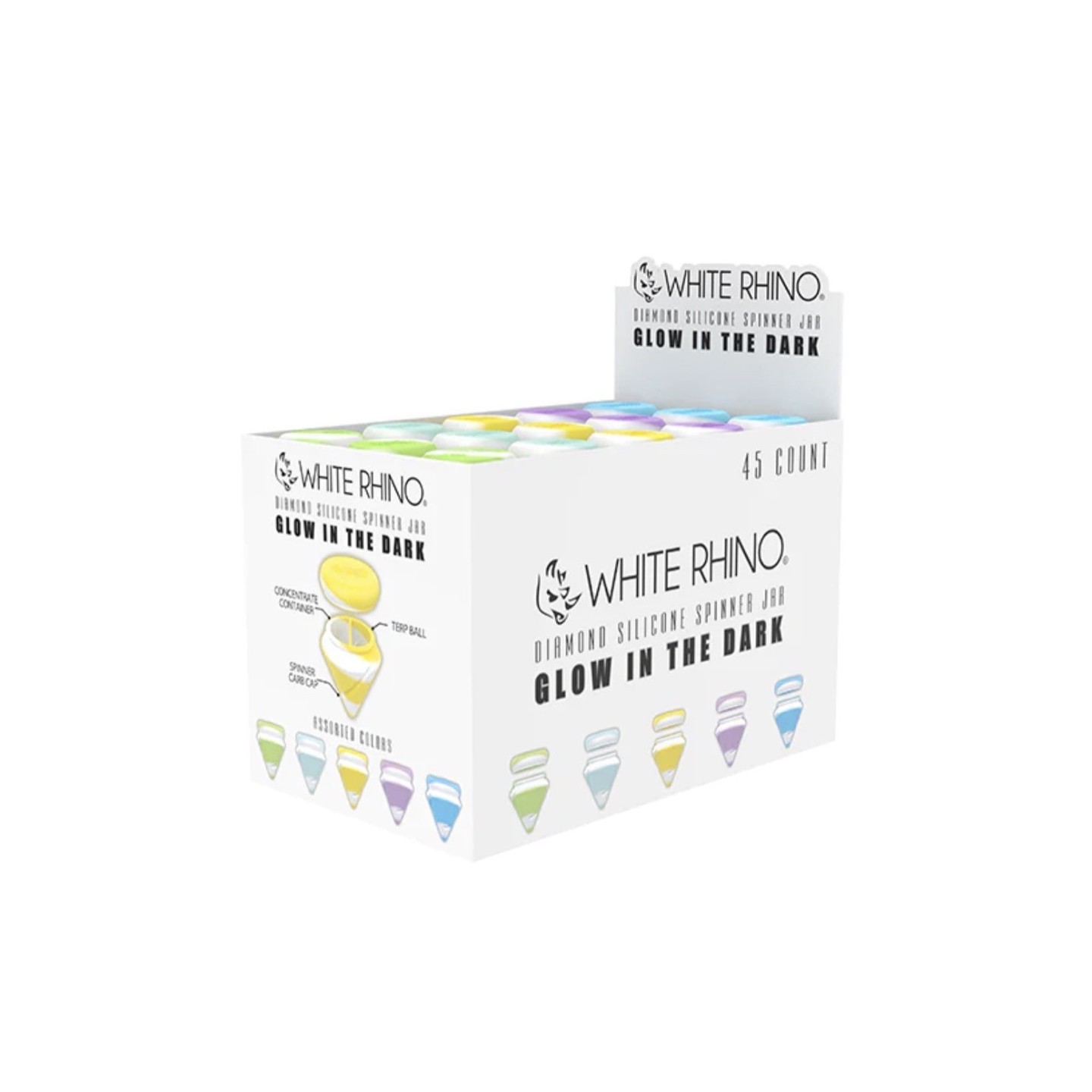 White Rhino Diamond Silicon Spinner 45CT