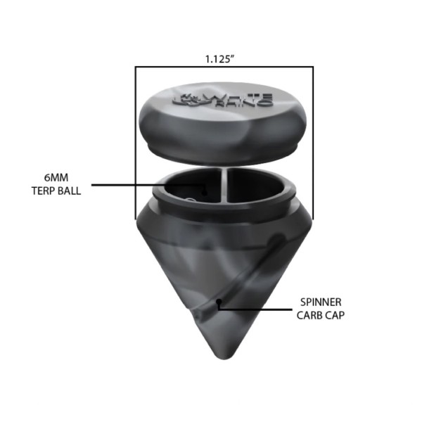 White Rhino Diamond Silicon Spinner 45CT