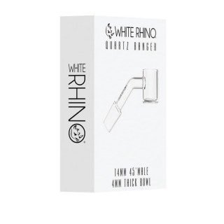 White Rhino 19MM 45° Male Quartz Banger 2MM - 5 count display