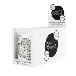 White Rhino DIFFUSER BEADS WITH STRAIN AND STORAGE BAG - 10 PACK DISPLAY