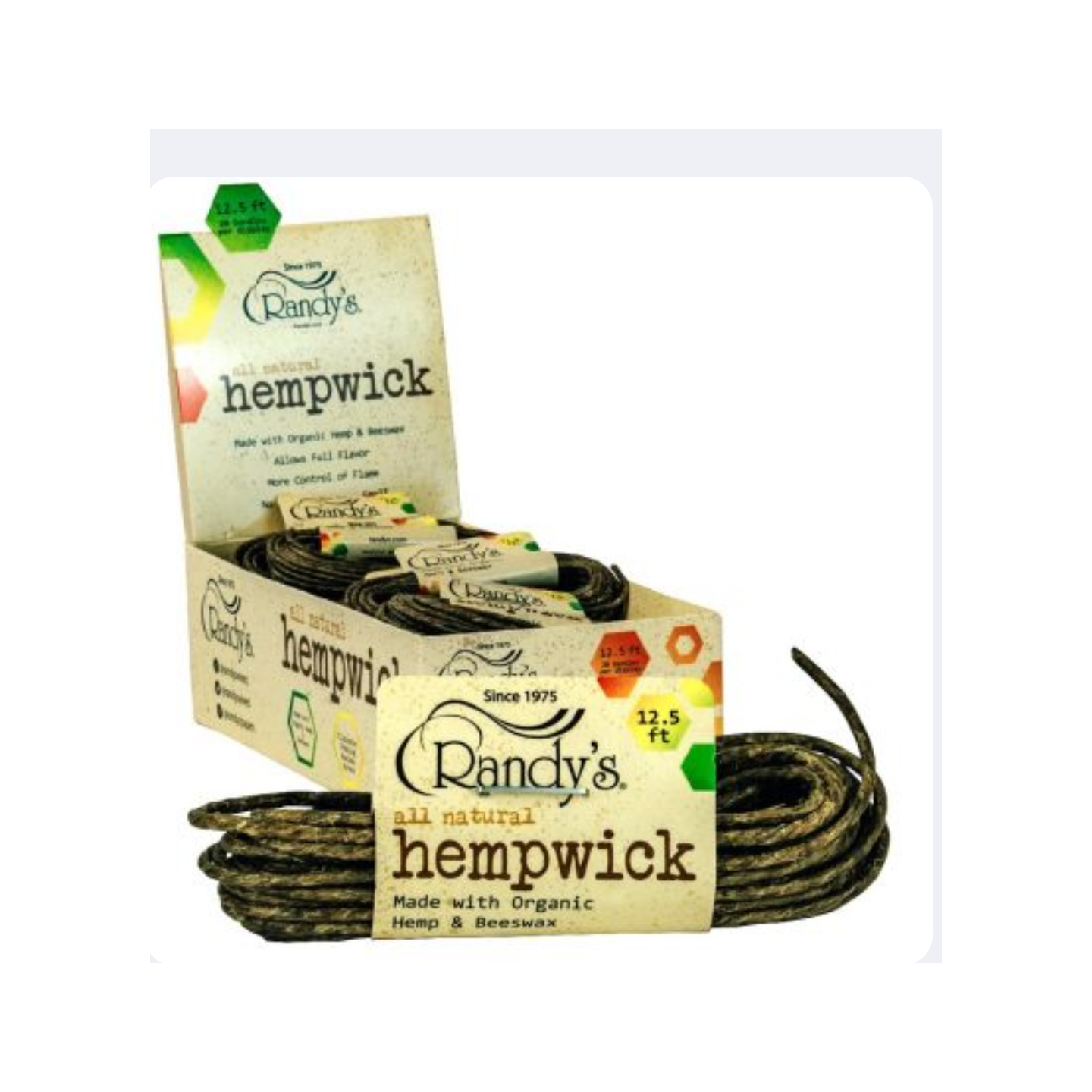 Randy Natural 12.5ft Rolling Papers 20PK