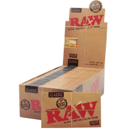Raw Classic Single Wide Papers 50PK