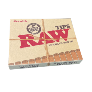 Raw Prerolled Authentic Tips 21CT