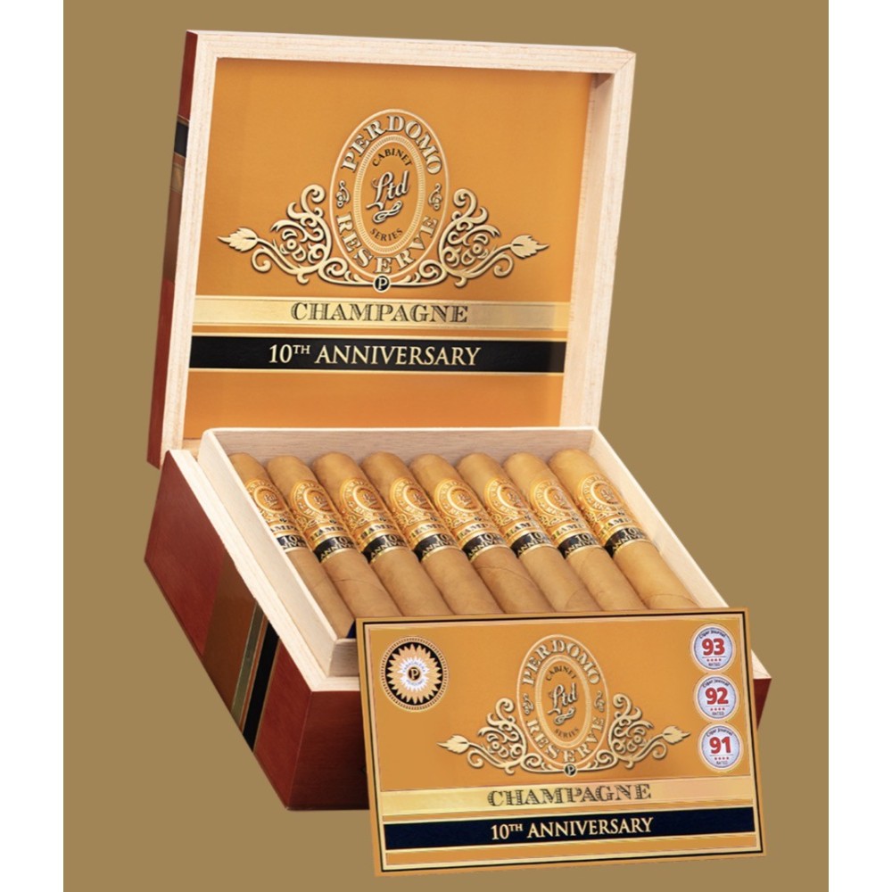 Perdomo 10th Anniversary Champagne Connecticut 24/BX Perdomo 10th Anniversary Champagne Connecticut 24/BX