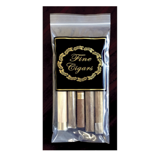 Clear Zip Cigar Reclosable Bag 10X5 100CT