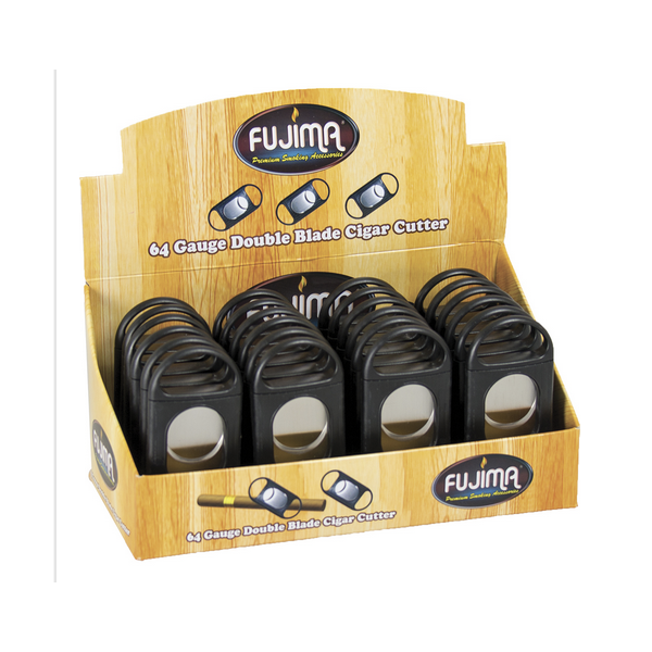 Double Blade Cigar Cutter CUT61 (64 Gauge) 24PK