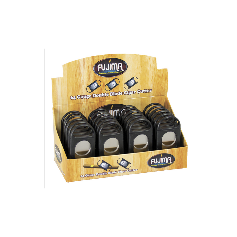 Double Blade Cigar Cutter CUT61 (64 Gauge) 24PK
