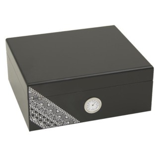 Black Cigar Humidor 25/Cigars BE36