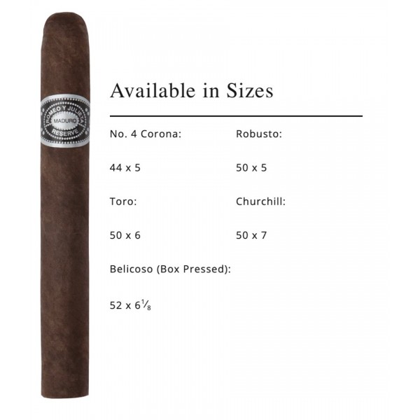 Romeo Y Julieta 1875 Reserve Maduro No.4 27/Bx