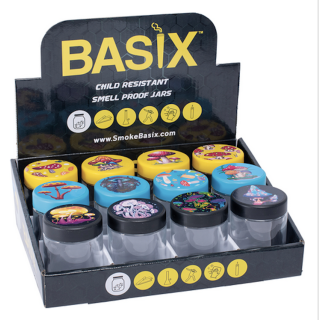 Basix Glass Mushroom Storage Jar 12CT