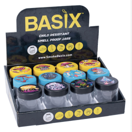 Basix Glass Mushroom Storage Jar 12CT