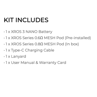 Xros 3 Nano Kit