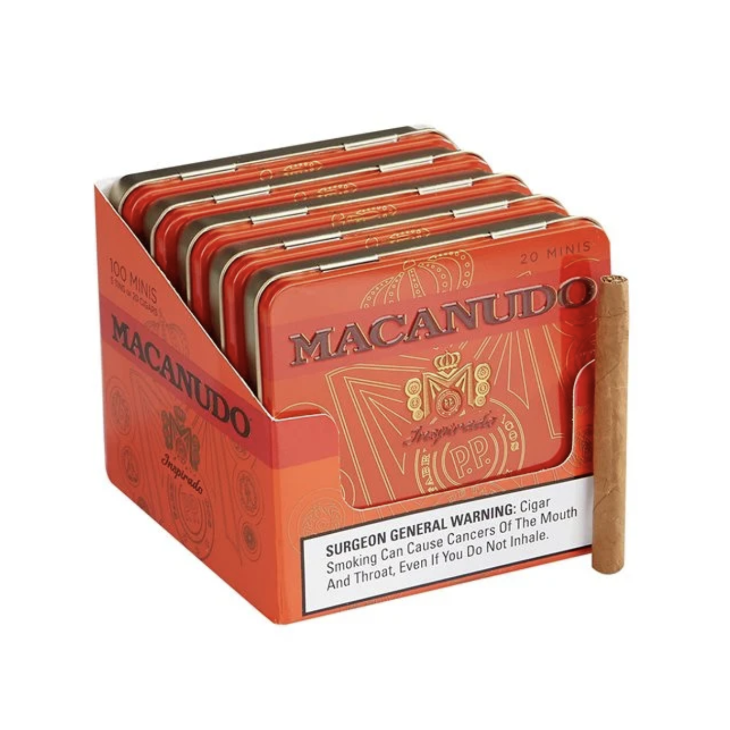 Macanudo Inspirado Orange Cigarillo Tin 10/10 100CT