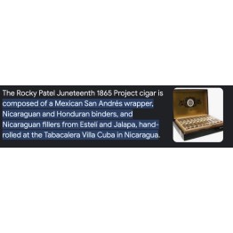 Rocky Patel 1865 Project Robusto 20/bx