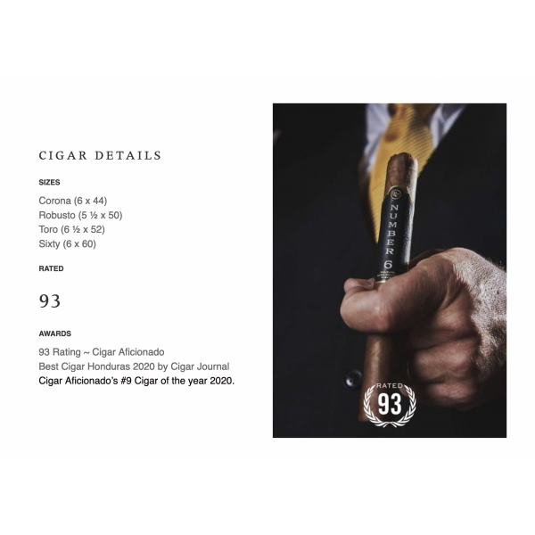 Rocky Patel Number 6 Toro 20/bx