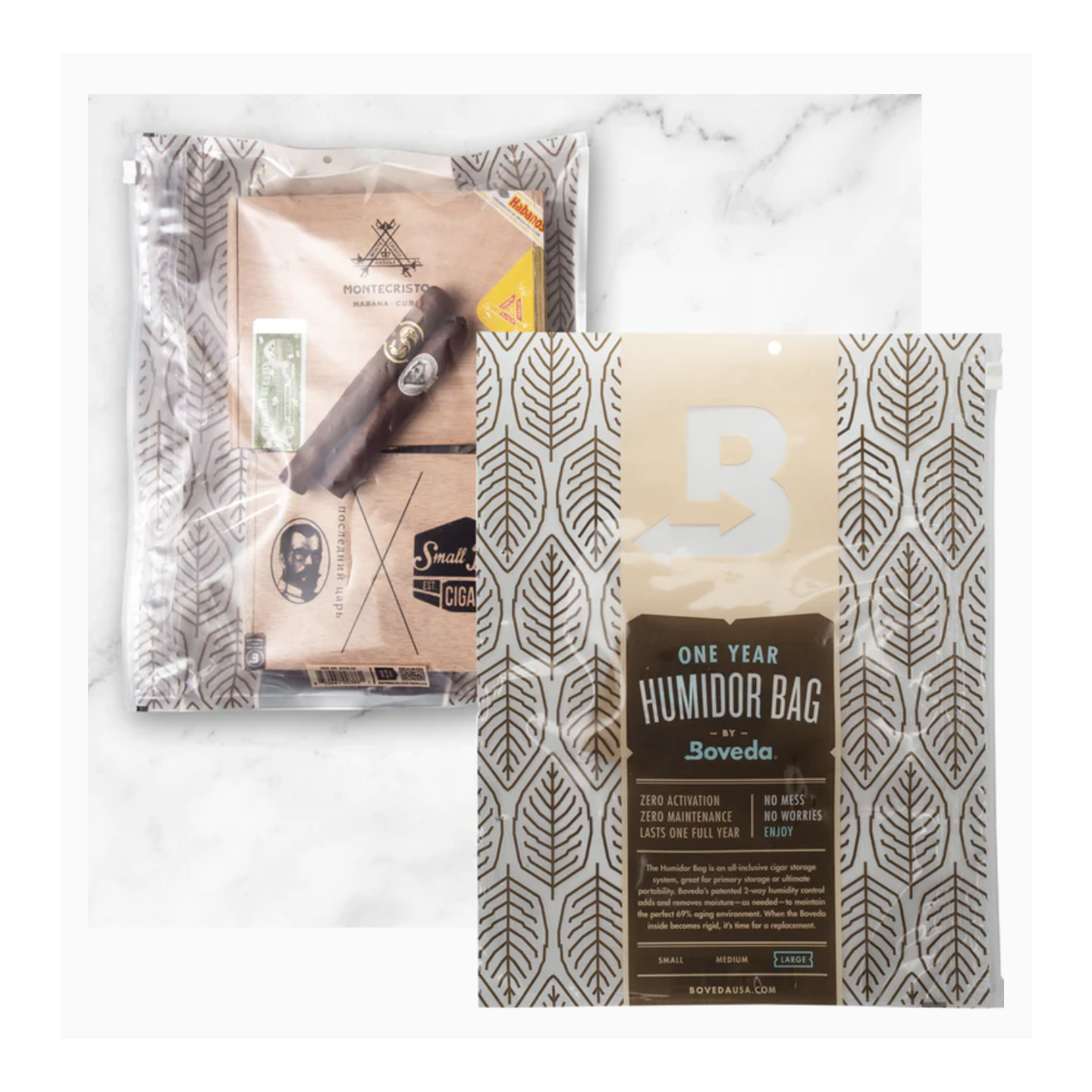 Boveda Large Humidor Bag 6PK