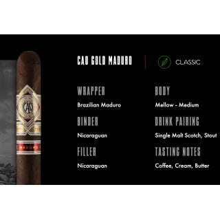 CAO Gold Maduro Torpedos 20/BX