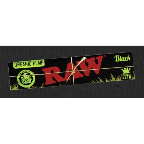 RAW Black Organic King Slim Papers 32PK