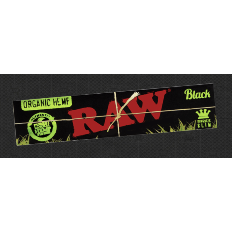 RAW Black Organic King Slim Papers 32PK