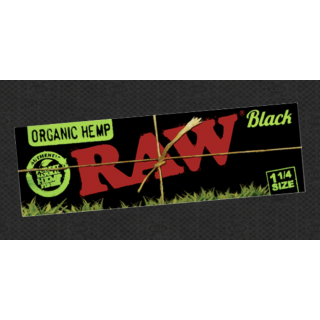 RAW Black Organic 1 1/4 Papers 24PK