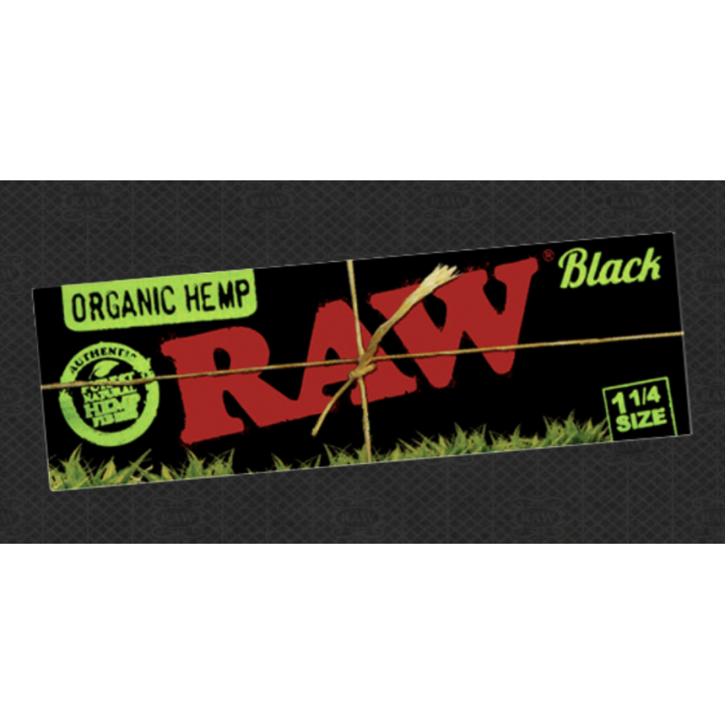 RAW Black Organic 1 1/4 Papers 24PK