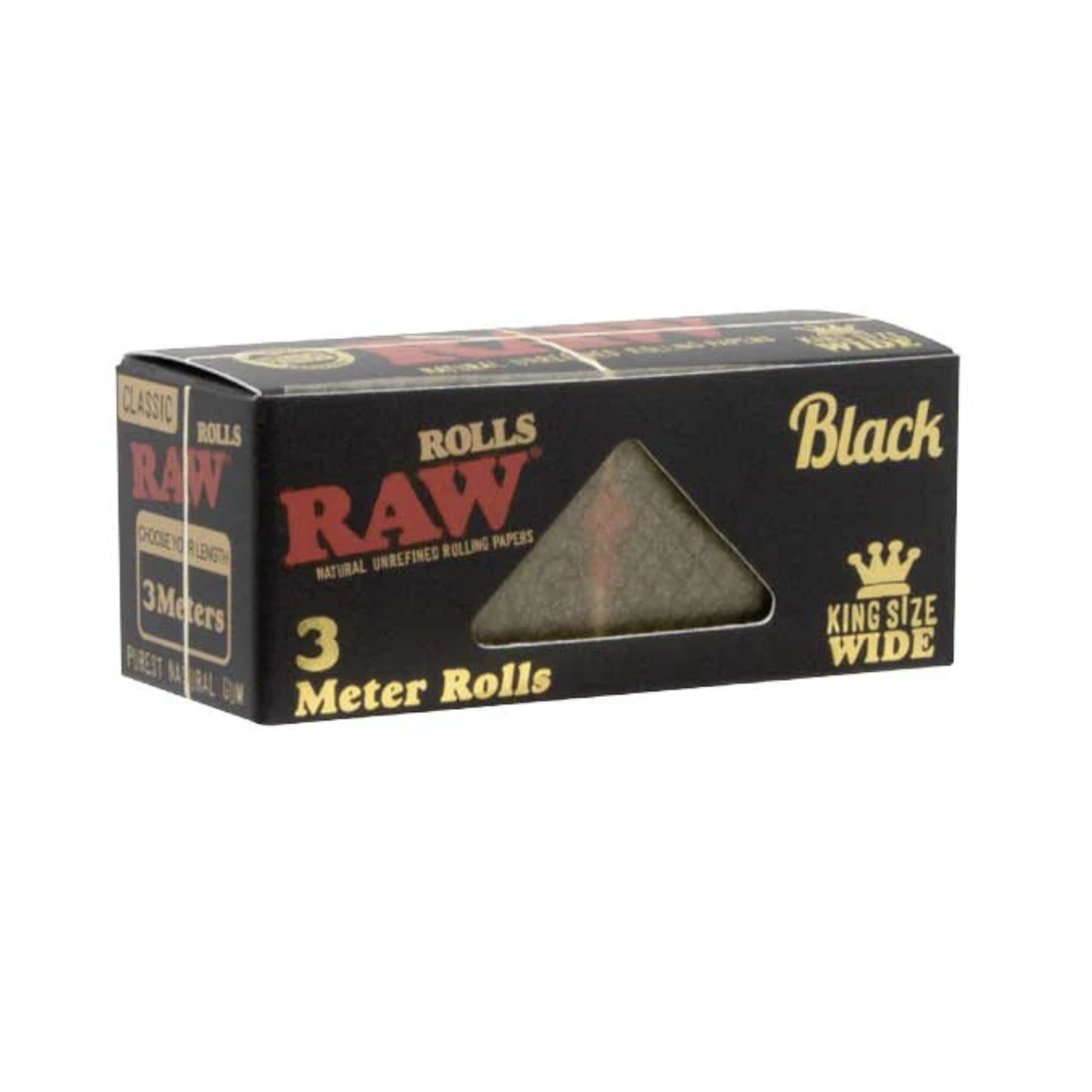 RAW Black King Wide Rolls 12/3 Meter Rolls