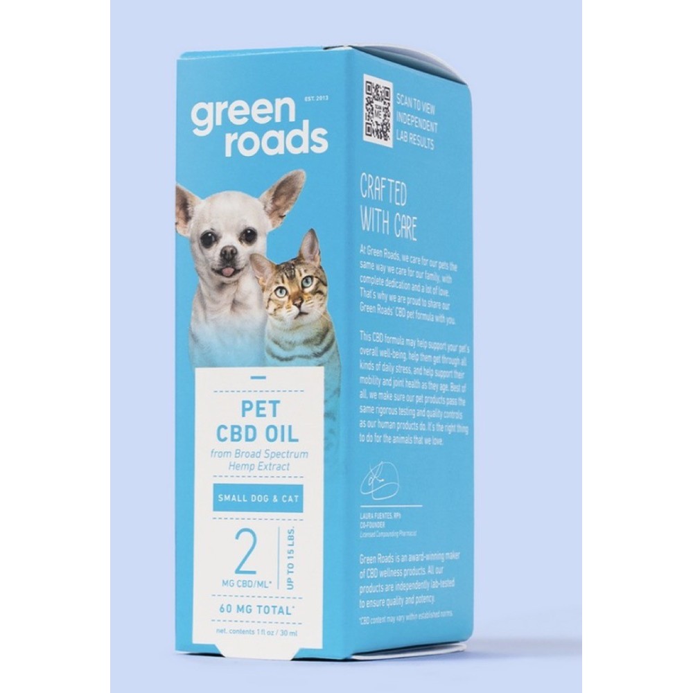 Green Roads Small Dog/Cat CBD Pet Drops (30ML) 60MG