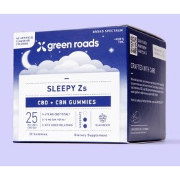 Green Roads Sleepy Zs CBD + CBD Gummies 25MG CBD