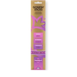 Gonesh Stick 4PKS of 20 Incense Numbers/Varitey