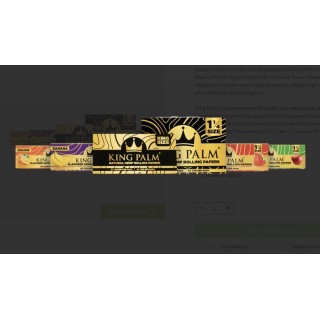 King Palm Papers 1 1/4 40PK-50CT