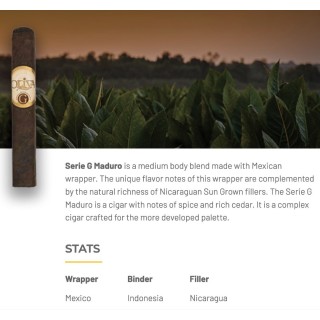 Oliva Serie G Maduro Presidente 24/BX